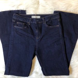 Topshop | Women’s Moto Tally Dark Wash Flare Jeans